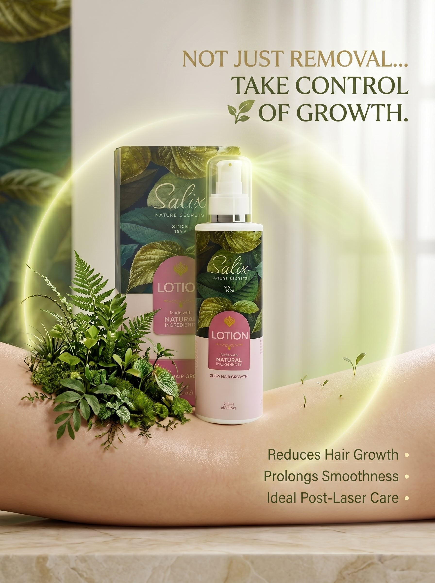 Salix lotion slow hair growth -200 ml-