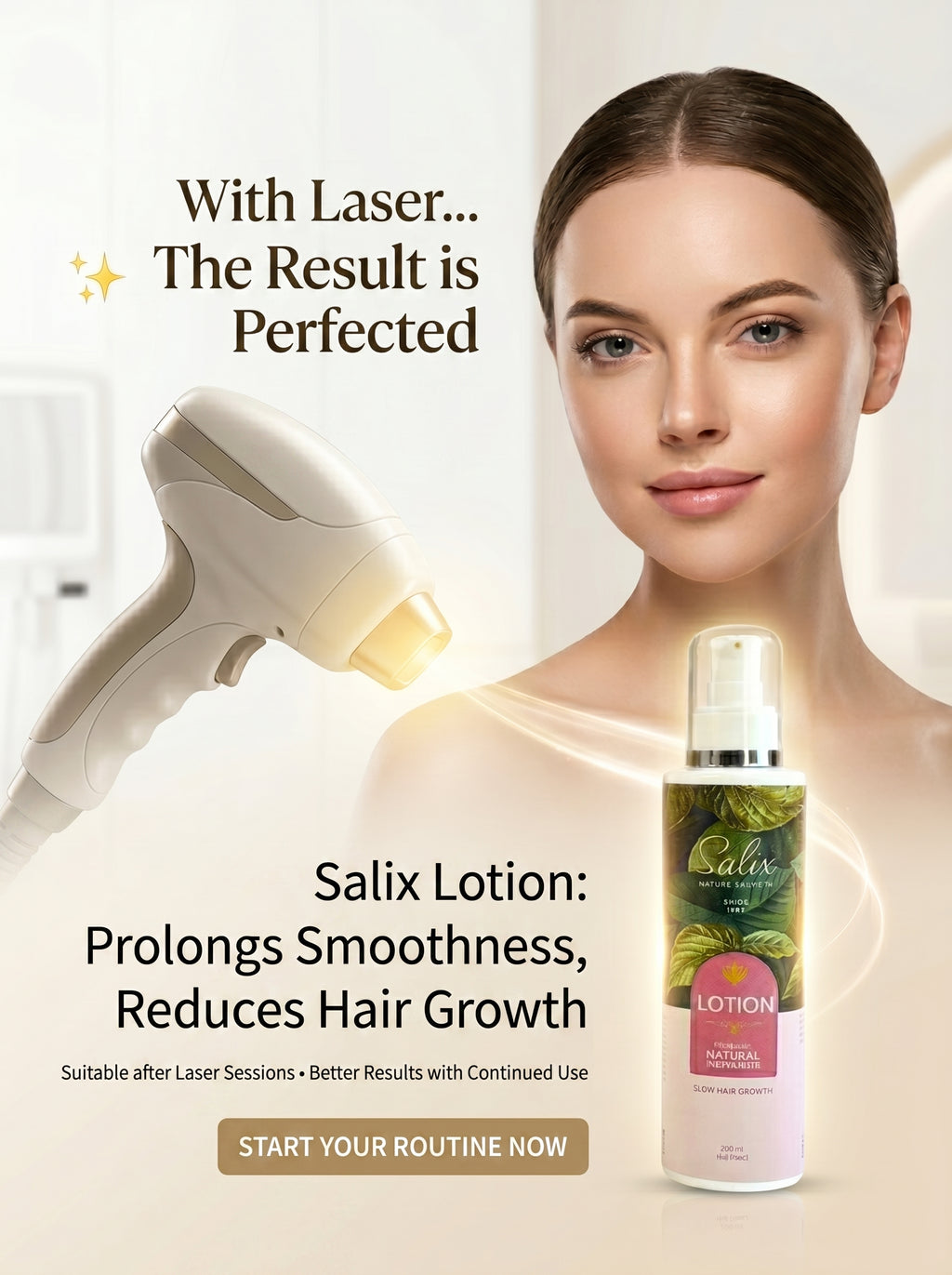 Salix lotion slow hair growth -200 ml-