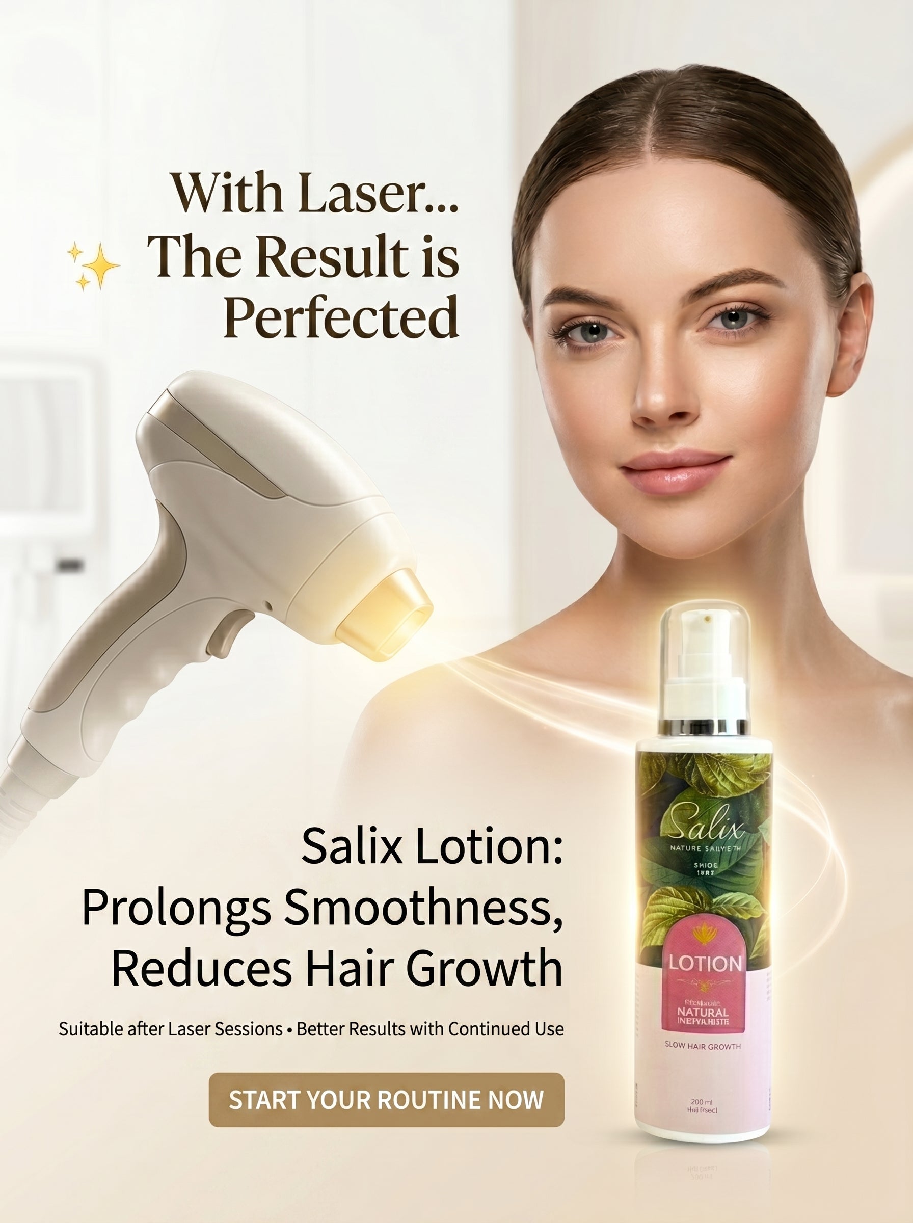 Salix lotion slow hair growth -200 ml-