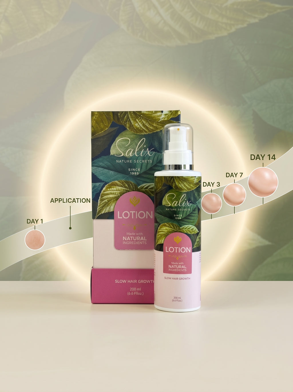 Salix lotion slow hair growth -200 ml-